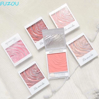 Fujiou Rose Cheek Tint, Mỹ phẩm má hồng mặt đơn sắc mờ, Họa tiết mềm di động Hỗn hợp chống thấm nước Đồng đều Bảng phấn má hồng nữ