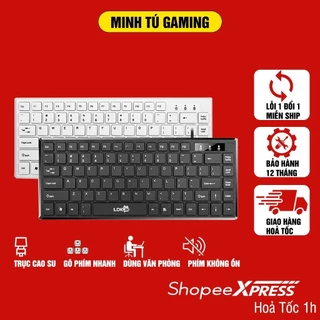 Bàn phím máy tính mini có dây dùng cho laptop, nhỏ gọn tinh tế 82 key cho laptop văn phòng học sinh sinh viên