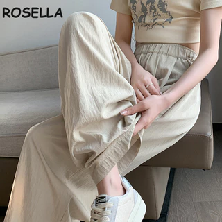 Rosella quần ống rộng Quần Túi Hộp cổ xưa INS fashionable casual WFK24402I4 14Z240403