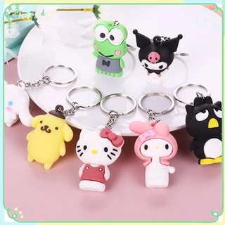 [COD] Móc khóa búp bê hoạt hình Sanrio Chất lượng cao Kawaii Hello Kitty Giai điệu Keroppi Bad Badtz-maru Túi mặt dây chuyền Móc khóa ô tô Quà tặng trẻ em [Lmlife]