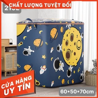 Giỏ đựng quần áo bằng vải chống nước (100L,140L ,180L),túi đựng chăn màn đa năng, có thể gấp gọn, giỏ cất trữ trang trí