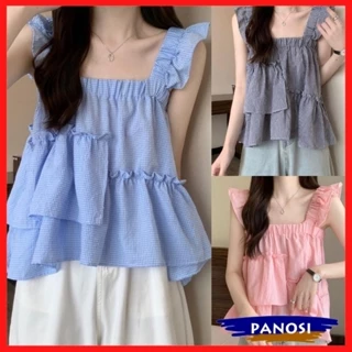 Áo 2 dây babydoll cánh tiên tiểu thư phong cách Hàn Quốc - A181 PANOSI