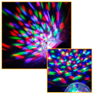 Bóng ma thuật kích hoạt âm thanh đầy màu sắc USB Mini Disco Light Party KTV Đèn Neon