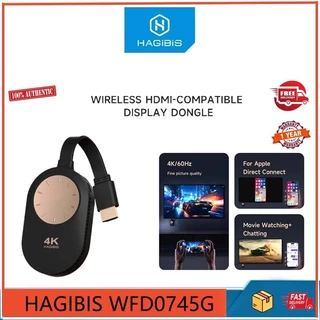 Bộ Chuyển Đổi Màn Hình Tương Thích HDMI Hagibis WFD0745G Cho 4K @ 60Hz Máy Tính Xách Tay / Pc / Điện Thoại Thông Minh / Máy Chiếu