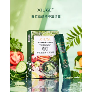 In stock and fast delivery#Xiuse Wild Vegetable Coruscate Essence Cleansing Cream Deep Cleansing Pores Skin Oil Is Mild and Tender Skin Is Not Tight and Easy to Carry3.3LyL