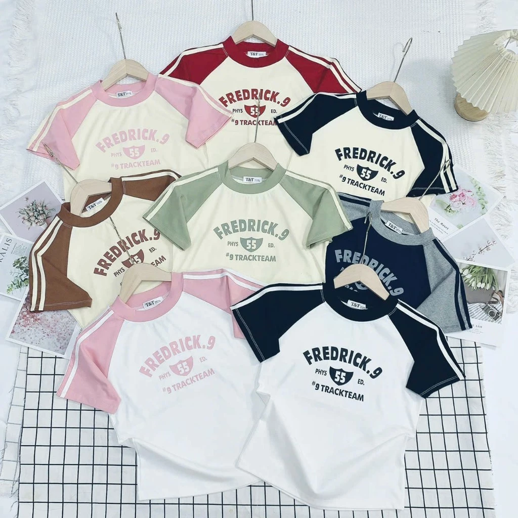 Áo BabyTee Phối Viền Fredrick.9 Chất Borip Co Dãn 4 Chiều - Dư Tú Lệ