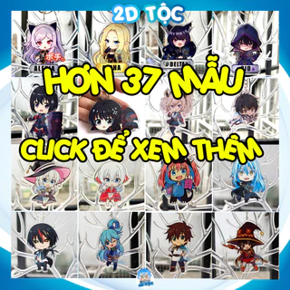 Móc Khóa Mica In 2 Mặt Sắc Nét Tổng hợp Anime Manga Light novel Chúa tể bóng tối và các bộ Isekai Fantasy khác MK_ĐH