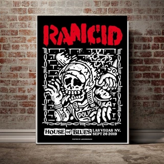 Poster Rancid 01 rock band cỡ A3 chất dày đẹp áp phích dán tường lồng khung trang trí nhà cửa quán cafe rock shop