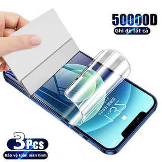 3 PCS Hydrogel Phim iPhone 15 14 13 12 11 Pro Max Bảo vệ màn hình cho  X Xr XS max 15 Plus 12 Mini Max Chống Trầy Xước