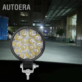 AutoERA Đèn pha làm việc tròn mini 42W 14LED 6000K 2500LM Xe sửa đổi đèn phụ