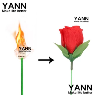 Yann1 Torch To Flower Fire, Công cụ ảo thuật gia Ảo ảnh Đạo cụ Magia Magic Tricks, Sáng tạo Ngọn lửa biến thành hoa hồng Street Gimmick Xuất hiện hoa trẻ em