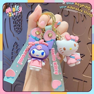 Móc Khoá Sanrio Đào Cute Móc Chìa Khoá Hoạt Hình Vô Tri Dễ Thương Quà Tặng Phụ Kiện Túi Xách Balo Xe Máy -MINKEY