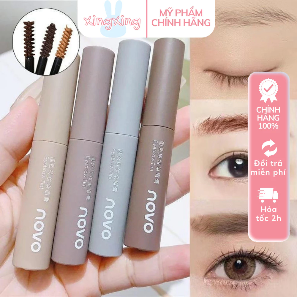 Chuốt mày Mascara lông này NOVO dạng lỏng đổi màu chân mày màu tự nhiên NO.5883 không phai màu