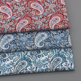 Tính Năng Phong Cách Dân Tộc Hạt Điều Lớn Paisley In Vải Cotton Nguyên Chất Hoa Vải Phượng Hoàng Đuôi Hoa Ruyi Hoa Quần Áo Vải