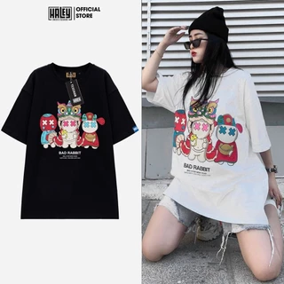 [Nóng bán] Áo thun Nam Nữ Unisex Form rộng tay lỡ HALEY TN45 street wear Basic cao cấp chất cotton 100%   phông siêu mát