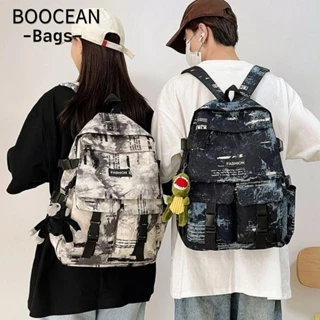 BOOCEAN Túi sách, Ba lô Nylon chống thấm nước, Túi đi học dung tích lớn thời trang dành cho tuổi teen