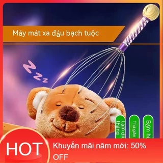 【Giao hàng trong 24H】Máy mát xa đầu bạch tuộc, dụng cụ gãi da đầu, dụng cụ gãi đầu massage, dụng cụ gãi chân nhỏ, máy vắ