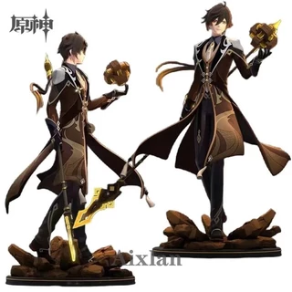 Mô hình Standee Genshin Impact Anime Figure Zhongli Klee Hu Tao!z Phụ kiện trang trí để bàn góc học tập