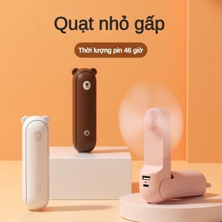 Quạt mini cầm tay Chức năng có thể gập lại 3 trong 1, 4500mAh/2000mAh gió yên tĩnh phù hợp với nhân viên văn phòng sinh viên