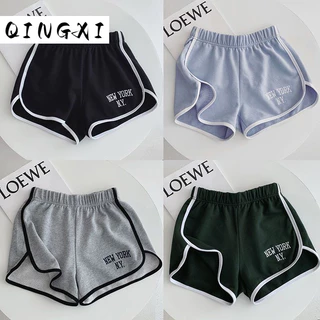 QINGXI quần short nữ quần đùi nữ jean fashionable chic cozy trendy WFK244030L 14Z240401