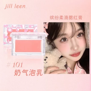 Jill LEEN Blush Cream Mud Blush Purple Brightening Expansion Color Hold Makeup Dưỡng ẩm