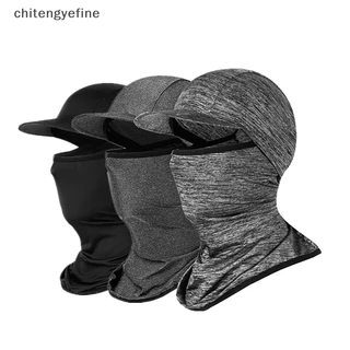 Chitengyefine Ice Silk Cycling Cap Khăn quàng cổ thể thao chống tia cực tím Mtb Mũ bảo hiểm xe đạp Mũ câu cá vn