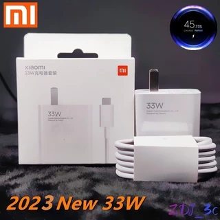 Bộ Sạc Nhanh Xiaomi Turbo 33W Với Cáp 5A TYPE-C USB Cho Điện Thoại Xiaomi