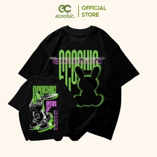 （Nóng bỏng） Áo Phông ECOCHIC GREEN RABBIT Tee Local Brand Chính Hãng Unisex Form Rộng Oversize Premium Cotton 100%