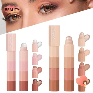 Bút chì phấn mắt BEAUTY, Bút chì phấn mắt mờ mịn không thấm nước sắc tố cao, nhung lâu trôi Nuôi dưỡng kem phấn mắt khỏa thân