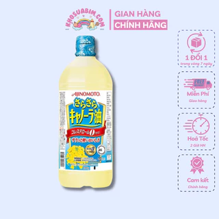 Dầu Ăn Hoa Cải Ajinomoto Nhật Bản Nguyên Chất 1 Lít