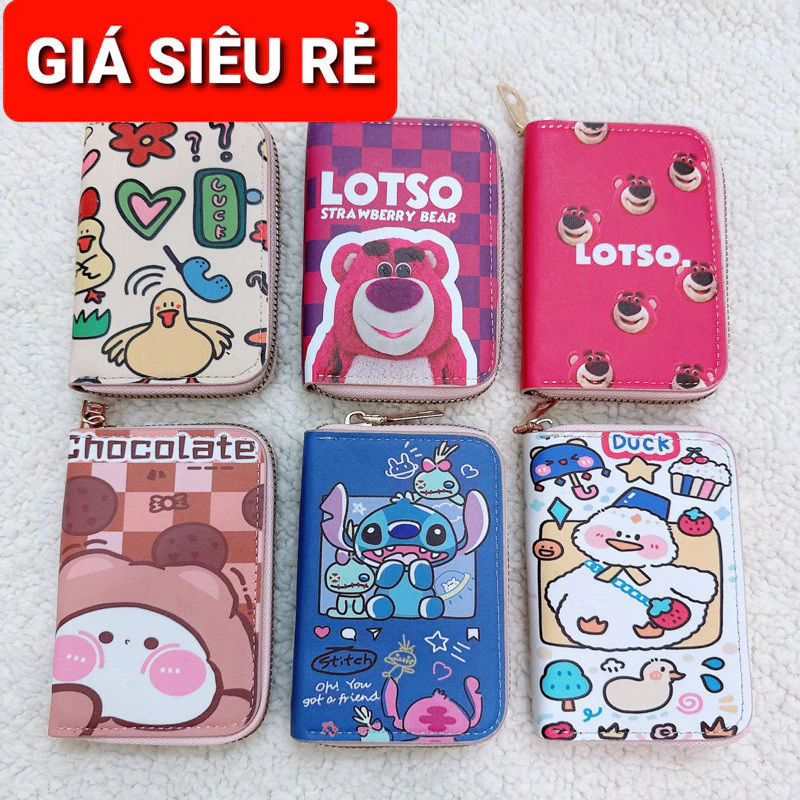 [Sẵn] Ví nữ mini cầm tay nhiều ngăn nhỏ gọn thời trang Hàn Quốc cute dễ thương (SX4M
