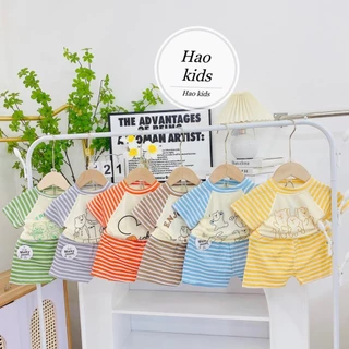 (SIZE 5-15KG) SET THUN KẺ PHỐI NGANG KÈM HOẠ TIẾT CHO BÉ TRAI BÉ GÁI