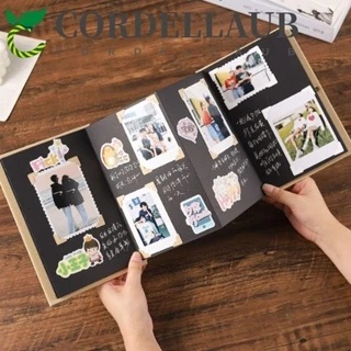 Cordellaub Accordion Album Ảnh Quà Tặng, Photocard Gấp Sách Ảnh Bất Ngờ, Giấy Kraft Sáng Tạo Thủ Công Graffiti DIY Quà Tặng Bất Ngờ Sinh Nhật