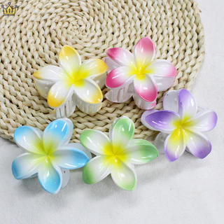 1 Sáng Tạo Plumeria Hoa Tóc Vuốt Kẹp Vintage Nhiều Màu Sắc Hoa Lấy Kẹp Cho Nữ Thời Trang Phụ Kiện Tóc Mũ