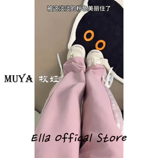 Ella Store quần ống rộng Quần Túi Hộp New Style Fashion Thoải mái cổ xưa WFK244088X 14Z240403