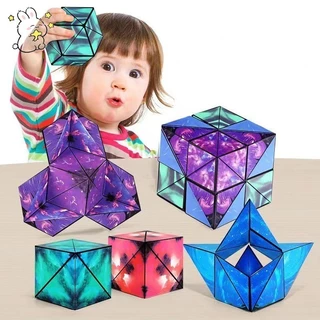 Khối Rubik từ tính vô hạn 3D Khối hình học rắn Đồ chơi xếp hình tập thể dục tư duy cho trẻ em