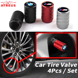 4 Xe BMW Lốp Van Nắp Hợp Kim Bánh Xe Ô Tô Lốp Van Lốp Thân Không Khí Nắp Lốp Đai Ốc Cho Xe BMW E36 E46 E30 E90 F10 F30 E39 E60 X1 E84 F48 F25 X3 E83 X5 F15 X7