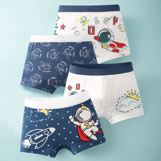 Quần Lót Trẻ Em Phong Cách Mới Bé Trai Boxer Quần Đùi Lớp a Cotton Nguyên Chất 12-15 Tuổi Nhỏ Vừa Lớn Trẻ Em Thanh Thiếu Niên