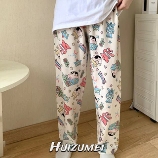 Huizumei Nữ Cotton Rời Quần Pyjama Quần Đi Bộ Hoạt Hình Nhà Pyjama Quần