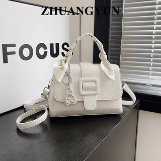 ZHUANGYUN túi xách nữ túi đeo chéo 2023NEW Vintage Fashion Cute Fashion GDJ2440E9I 15Z240409