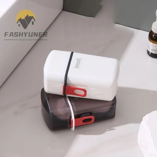 FASHYUNER Đĩa xà phòng du lịch, chống thấm nước có nắp xà phòng, Hộp đựng xà phòng di động bằng nhựa du lịch chất lượng cao Phòng tắm