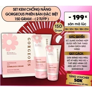 [[giá sỉ]] Kem Chống Nắng Gorgeous Múi Xù Chính Hãng 100g Tặng Chống Nắng 50g