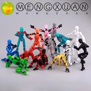 Mengxuan Robot di chuyển, Mô hình búp bê nhân vật Đồ chơi mô hình ma-nơ in 3D, Quà tặng cho trẻ em Đồ chơi mới lạ Dummy 13 Nhân vật hành động Shapeshift Robot Cha mẹ và con cái