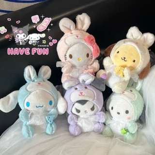 Shopkeeper Handmade Sanrio Series Sang Trọng Búp Bê Mặt Dây Chuyền Móc Khóa Giai Điệu Quế Chó Kuromi Đồ Chơi