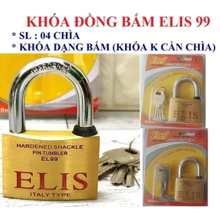 [Hỏa tốc HCM] KHÓA MÓC ELIS 99 SIZE 50MM / 60MM- MADE IN TAIWAN