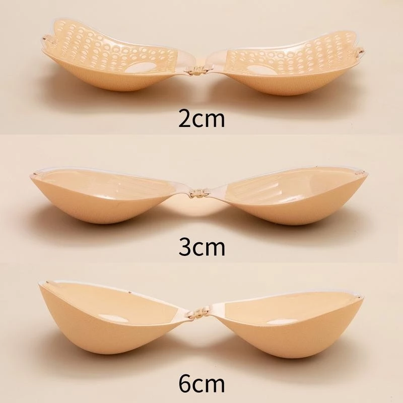 Áo Dán Ngực VISECRET BRA Nữ Áo Cài Trước Tạo Khe Mút Dày 2cm, 3cm, 6cm Tặng Kèm Dây Trong Chống Tụt -- 230559