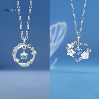 Julyhot Tinh Tế Hoa Trái Tim Mặt Dây Chuyền Vòng Cổ Cho Nữ Pha Lê Zircon Xương Đòn Dây Chuyền Tiệc Cưới Trang Sức Massivedeals