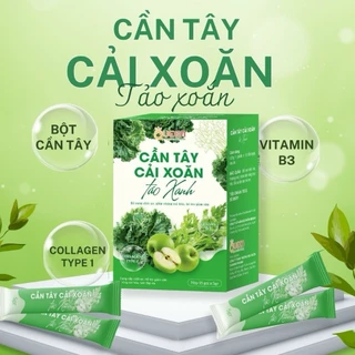 Bột Cần Tây Cải Xoăn Táo Xanh - Giảm Cân, Đẹp Da, Tốt Cho Tim Mạch, Detox Cơ Thể, Bổ Sung Vitamin, Chất Xơ