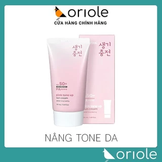 Kem Chống Nắng Nâng Tone PrettySkin Chính Hãng - Pink Tone Up Sun Cream