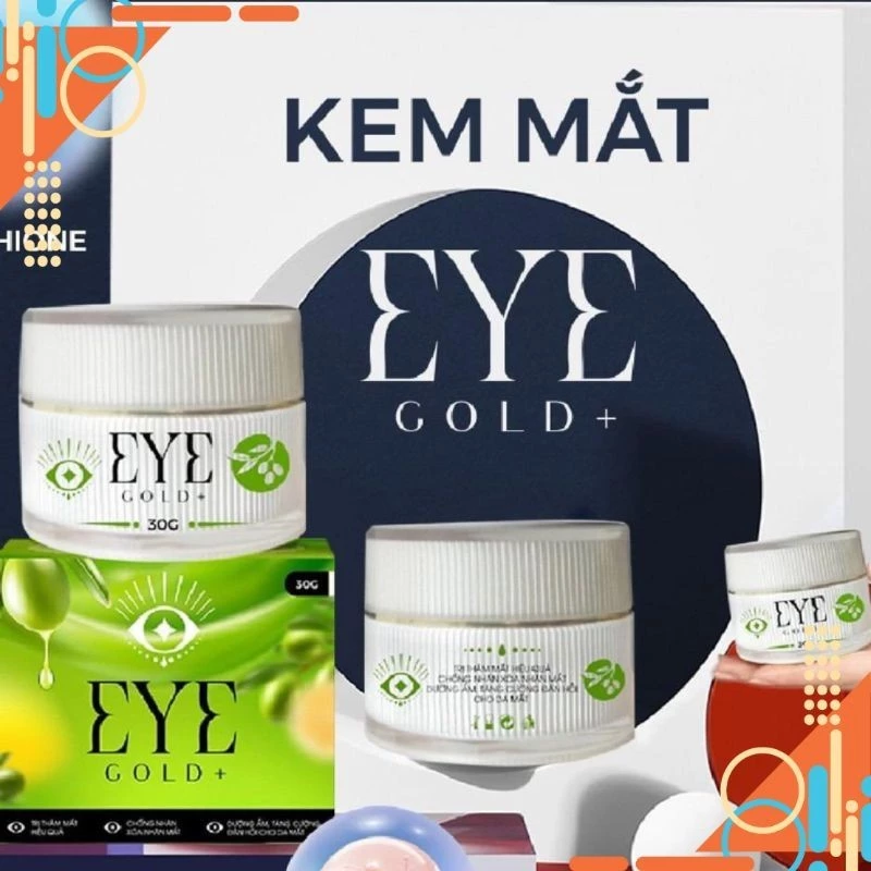 Kem mắt EYE Gold + Giúp Giảm Thâm Mắt Xoá Nhăn Mắt - HTshop